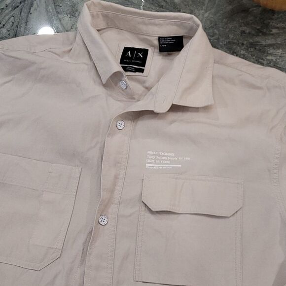 ARMANI Sand Color Casual Shirt - Picture 2 of 5